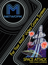 Space Attack Atari 2600  box art